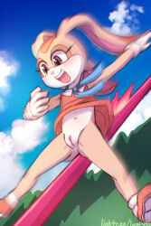 1girls cream_the_rabbit female furry lumineko rabbit sega solo sonic_(series) sonic_dream_team sonic_the_hedgehog_(series)