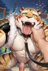 ai_generated anthro bara furry furry_male game gay kl_99 male male/male male_only taketora_(yasha) tiger yasha:_legends_of_the_demon_blade
