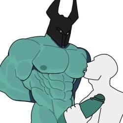 animated anon anonymous_male apzapuru bara gay green_body green_skin handjob handjob_while_sucking helmet helmet_male helmet_only league_of_legends licking_nipple licking_nipples loop looping_animation male masturbating masturbating_other masturbation mordekaiser muscular muscular_anthro muscular_male nipples no_sound riot_games sucking_nipple sucking_nipples tagme video white_background yaoi