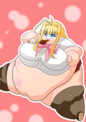 blonde_hair fat female tagme