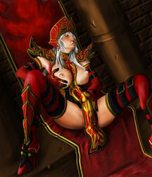 1girls artist_request blizzard_entertainment breast_grab breasts cindercloth_pants eastern_kingdoms female gloves hat human human_priest masturbation nipples priest_(warcraft) sally_whitemane scarlet_crusade scarlet_monastery solo source_request spread_legs tears thighhighs tirisfal warcraft white_hair world_of_warcraft year_request