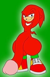 anthro echidna fur furry hyper hyper_penis knuckles_the_echidna male male_only mammal monotreme solo sonic_(series) supersonicrulaa