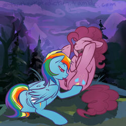 bcs friendship_is_magic my_little_pony pinkie_pie_(mlp) rainbow_dash_(mlp) smooth_skin