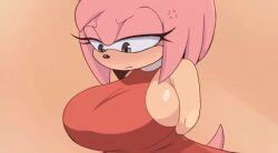 1girls 2d 2d_(artwork) 2d_animation amy_rose animated animated_gif annoyed annoyed_expression anthro big_ass big_breasts chubby clothing_malfunction female gif hedgehog hereapathy jiggling_breasts navel nipples panties sagging_breasts sega shortstack sideboob slightly_chubby sonic_(series) sonic_the_hedgehog_(series) tail thick_thighs topless undressing