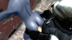 1boy 1girls 3d 3d_(artwork) asari civil_protection_(half-life_series) clothed clothed_male clothed_male_nude_female clothing completely_nude completely_nude_female drsix777 female garry's_mod gas_mask gm_construct half-life_(series) male mask masked masked_male mass_effect metropolice_(half-life_series) nude nude_female sex straight