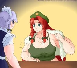 hong meiling from touhou by pandatarius