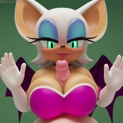 1boy 1girls 3d 3d_model animated anthro big_breasts blender clothed cum cum_between_breasts ejaculation ejaculation_between_breasts green_eyes handsfree_ejaculation huge_breasts large_breasts large_penis mobian mobian_(species) mobian_bat no_bra no_sound nottanj orgasm paizuri paizuri_lead_by_female paizuri_under_clothes revealing_clothes rouge_the_bat rouge_the_bat_(nottanj) ruined_orgasm scalingap sega sideboob sonic_(series) sonic_adventure_2 sonic_the_hedgehog_(series) tagme teasing throbbing_penis video
