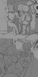 1girls 2025 2d 2d_(artwork) against_wall ass back_alley backalley big_ass big_breasts big_butt breasts bubble_ass bubble_butt casual_free_use charlie_(grey_impact) female grabbing_breasts grey_impact huge_ass huge_breasts huge_butt inkling inkling_girl large_ass large_breasts large_butt licking licking_lips licking_own_lips looking_at_another looking_back looking_pleasured nintendo orgy orgy_sex peeking_out peeping rough saliva saliva_drip sex sex_from_behind shadow shadowing shadows short_hair shortstack sketch splatoon splatoon_(series) trash trash_can wet wet_body