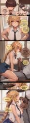 2boys ai_generated aibby big_breasts blowjob blush blushing_female bully cheating cheating_(relationship) cheating_girlfriend comic cuck cuckold cuckolding dark-skinned_male dialogue edited fate/grand_order fate_(series) fellatio female grabbing grabbing_penis humiliation interracial interracial_sex jeanne_d'arc_(fate) kissing_penis large_breasts large_penis looking_at_penis netorare ntr oral oral_sex penis_awe saliva sex sucking_penis text uncensored watermark