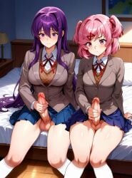 natsuki (doki doki literature club) from doki doki literature club by ionpron