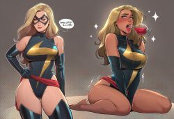captain marvel from avengers by phophopho