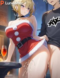 evelyn chevalier from christmas by lunealter
