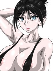 1female 1females 1girl 1girls 1woman 1women 2d 2d_(artwork) 2d_artwork apex_legends armpit big_breasts black_hair blue_eyes clothed clothing looking_at_viewer pale_skin partially_clothed skimpy_clothes skimpy_outfit small_clothes small_clothing solo solo_focus tagme tagme_(artist) wraith_(apex_legends)