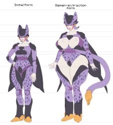 cell (dragon ball) from dragon ball by lostinium