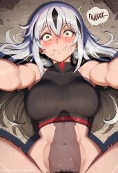 1boy1girl ai_generated busty caption cheating comic comic_page commission cum cumshot dialogue english_text fate/grand_order fate_(series) female forced huge_cock huge_testicles male nagao_kagetora_(fate) netorare patreon patreon_url patreon_username public rape sinderellaart text text_bubble thick voluptuous