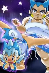 1girls ass breasts cosplay cum female light-skinned_female light_skin nintendo pachirisu pachirisu_(cosplay) pokemon pokemon_(cosplay) pokemon_battle_revolution refuton sex taylor_(pokemon)