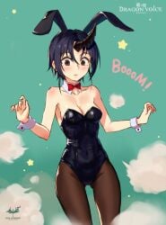 1girls bare_armpits bare_arms bare_chest bare_hands bare_shoulders bare_skin belly_button black_bunny_ears black_bunnygirl_costume black_bunnysuit black_hair black_hair_female black_hairband black_legwear black_leotard black_pantyhose black_stockings black_topwear blush blush_face blushing_female blushing_lines bowtie breasts brown_eyes brown_eyes_female bunny_ears bunny_tail bunnygirl bunnygirl_outfit cleavage collar collarbone curvaceous curvaceous_body curvaceous_female curvaceous_figure curvaceous_hips curvy curvy_body curvy_female curvy_figure curvy_hips elbows exposed_armpits exposed_arms exposed_chest exposed_shoulders exposed_skin female female_focus female_only fingers green_background groin hairband horn lean_figure legwear leotard lips medium_breasts mole mole_under_eye narrow_waist navel original original_art original_artwork original_character pantyhose red_bowtie short_hair shoulders simple_background slender_body slender_waist slim_waist solo stockings thigh_gap thighs topwear upper_body white_collar white_wrist_cuffs wide_hips wolksheep wrist_cuffs