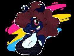 big_breasts breasts cleavage dativyrose female huge_breasts nonbinary_(lore) nonbinary_pride_colors pansexual_pride_colors tagme