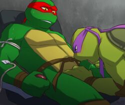 2boys color donatello donatello_(tmnt) gay gay_male green_skin male male_focus msobscure multiple_boys no_humans raphael raphael_(tmnt) teenage_mutant_ninja_turtles tmnt tmnt_2003 yaoi