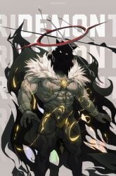 2025 abs accessory anthro balls barazoku biped canid canine canis digital_media_(artwork) eruprior flaccid genitals halo hi_res humanoid_genitalia humanoid_penis male male_anthro mammal muscular muscular_anthro muscular_male navel nipple_piercing nipple_ring nipples pecs penis penis_accessory piercing ring ring_piercing solo wolf