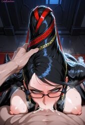 1boy 1boy1girl 1girls absurd_res ai_generated bayonetta bayonetta_(character) big_breasts blowjob blowjob_face blush blush blush_lines bodysuit breasts breasts_out covered_nipples cum cum_drip cum_dripping cum_dripping_down_chin cum_in_mouth cum_inside cumdrip cumshot curvy curvy_figure deep_blowjob deep_penetration deep_skin deep_throat deepthroat female female glasses hair_ornament head_grab high_resolution highres irrumatio jewelry lewdcreationsai light-skinned_female light_skin mature_female milf nipples ponytail puffy_nipples sexually_suggestive stable_diffusion steam steaming_body steamy_breath sweat sweatdrop sweating sweaty tagme thick thick_legs thick_thighs thighs throat_abuse throat_bulge throat_fuck throat_penetration throat_pounding throat_swabbing