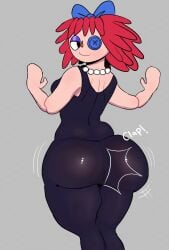 1girls big_ass big_butt bubble_ass bubble_butt dress female female_focus female_only huge_ass huge_butt ragatha_(the_amazing_digital_circus) red_hair skidaddleman the_amazing_digital_circus wide_hips