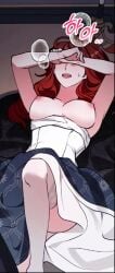 areola areolae boobs_out breasts breasts korean lysithea_hilenaire_del_arman manhwa nipples red_hair sex winter_wolf winter_wolf_(manhwa)