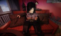 big_ass big_breasts clothed futa_bulge futa_only futanari kururr34 roblox robloxian thick_thighs