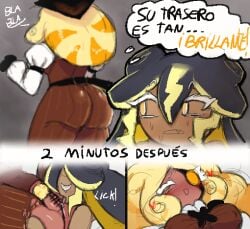 after_oral after_sex capitanazo576 cookie_run eating_pussy lesbian_sex stormbringer_cookie tagme timekeeper_cookie yuri
