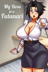 1girls blazblue curvy edit genderswap_(mtf) kagura_mutsuki office_lady rule_63 tagme