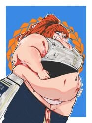 bbw female ill-fitting_clothes ishmael_(limbus_company) limbus_company mister--m project_moon zwei_association_(identity)_(project_moon)