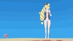 animated animation beach elise elise_(fire_emblem) feet fire_emblem giantess kronguss macro/micro oral_vore pov pov_vore size size_difference stepping teasing vore