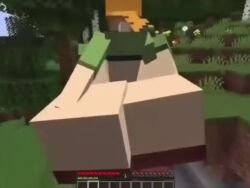 1girls alex_(minecraft) huge_ass huge_breasts hyper hyper_breasts meme minecraft mod tagme video