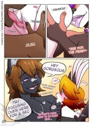 ailurid alternative_fashion anal anthro ass bear big_butt blush comic cunnilingus domestic_cat dragon dragunny felid feline felis female femboy goth hair hi_res hot-gothics hybrid lagomorph leporid male mammal meme morphi_(character) mythological_creature mythological_scalie mythology oral pussy rabbit red_hair red_panda rimming scalie sex slightly_chubby thick_thighs vaginal_penetration vulva