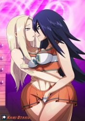 2girls boku_no_hero_academia female kami_otaku midnight_(my_hero_academia) mount_lady my_hero_academia nemuri_kayama tagme yuri yuu_takeyama