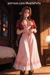 4k aerith_gainsborough ai_assisted ai_generated anime armpits ass beautiful beauty bed bedroom blush breasts breasts_out breasts_out_of_clothes clothed cute fantasy female final_fantasy final_fantasy_vii flat_belly girl girly high_resolution highres human long_hair love maellepetite medium_breasts naked nipples nude nude_female oil oiled oiled_body oiled_skin partially_clothed petite petite_body petite_female pose shiny_skin skinny slim slim_waist small_breasts smaller_female uncensored undressing wooden_floor young younger_female