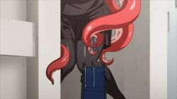 1girls 2025 20s ajin_ga_osuki_nan_desu_ne animated bare_shoulders blush female female furry furry_with_non-furry interspecies large_breasts monster monster_girl octopus octopus_eyes octopus_girl puru_(ajin_ga_osuki_nan_desu_ne) queen_bee_(animation_studio) school school_bag school_uniform small_breasts squid_girl straight tagme tentacle tentacle_hair thighhighs yellow_eyes zoophilia