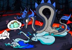 animated ao_bing ao_run asphyxiation aunt_(lore) aunt_and_nephew_(lore) blue_body chains choking claws cowgirl_position dragon duo eastern_dragon egg female feral foam foaming_at_mouth forced from_front_position incest_(lore) lava male male/female mythological_creature mythological_scalie mythology ne_zha_(series) nephew_(lore) on_bottom on_top rape roksim scalie sex surrendering tail whiskers wide_hips
