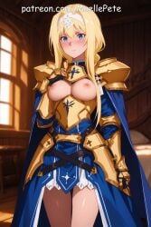 4k ai_assisted ai_generated alice_schuberg anime armor armpits ass beautiful beauty bed bedroom blush breasts breasts_out breasts_out_of_clothes clothed cute fantasy female female_knight flat_belly girl girly high_resolution highres human knight long_hair love maellepetite medium_breasts naked nipples nude nude_female oil oiled oiled_body oiled_skin partially_clothed petite petite_body petite_female pose shiny_skin skinny slim slim_waist small_breasts smaller_female sword_art_online uncensored undressing wooden_floor young younger_female