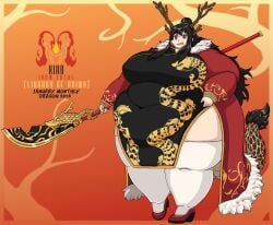 bbw dragon library_of_ruina project_moon weight_gain xiao_(library_of_ruina) year_of_the_dragon
