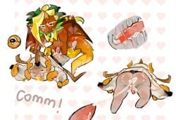 anal anal_sex ananas_dragon_cookie chapachoocho cookie_run cookie_run_ovenbreak cum cum_inside dragon homosexual longan_dragon_cookie tagme