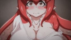 1girls 2025 20s ajin_ga_osuki_nan_desu_ne animated bare_shoulders blush collarbone female female furry furry_with_non-furry interspecies large_breasts monster monster_girl octopus octopus_eyes octopus_girl puru_(ajin_ga_osuki_nan_desu_ne) queen_bee_(animation_studio) small_breasts squid_girl straight tagme tentacle tentacle_hair yellow_eyes zoophilia