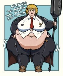 bbw cielgoat don_quixote_(limbus_company) female limbus_company project_moon weight_gain