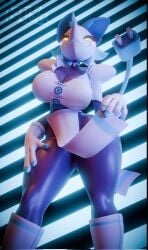 3d_(artwork) anthro big_breasts blue_choker blue_jewelry blue_necklace breasts canid canine cattzz choker cleavage clothed clothing clothing_lift darkner deltarune digital_media_(artwork) dress electrical_plug female gloves glowing glowing_eyes hand_on_leg hand_on_own_leg hand_on_own_thigh hand_on_thigh handwear hi_res jewelry looking_at_viewer mammal necklace pattern_background pelvic_curtain simple_background smile smiling_at_viewer smug smug_face solo striped_background tail tasque_manager thick_thighs undertale_(series) unusual_anatomy unusual_tail watermark white_clothing white_dress white_gloves white_handwear wide_hips yellow_eyes