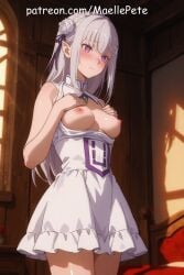 4k ai_assisted ai_generated anime armpits ass beautiful beauty bed bedroom blush breasts breasts_out breasts_out_of_clothes clothed cute emilia_(re:zero) fantasy female flat_belly girl girly high_resolution highres human long_hair love maellepetite medium_breasts naked nipples nude nude_female oil oiled oiled_body oiled_skin partially_clothed petite petite_body petite_female pose re:zero_kara_hajimeru_isekai_seikatsu shiny_skin skinny slim slim_waist small_breasts smaller_female uncensored undressing wooden_floor young younger_female