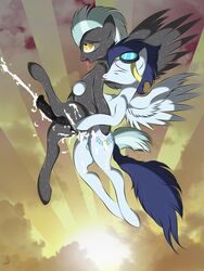 equine friendship_is_magic male male_only my_little_pony pegasus soarin_(mlp) thunderlane_(mlp) v-d-k wonderbolts_(mlp)