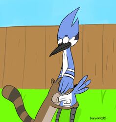 barsikrus interspecies male_only mordecai regular_show rigby tagme