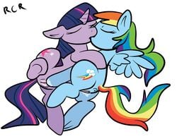 friendship_is_magic my_little_pony rainbow_dash_(mlp) rawrcharlierawr smooth_skin twilight_sparkle_(mlp)