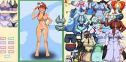 blush breasts clothes color female female_only human pokemon seras skyla_(pokemon) solo standing tagme