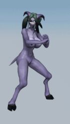 3d animated ass bouncing_breasts breasts dancing demon_girl demon_horns draenei hooves horns huge_breasts leman nude solo tail warcraft world_of_warcraft